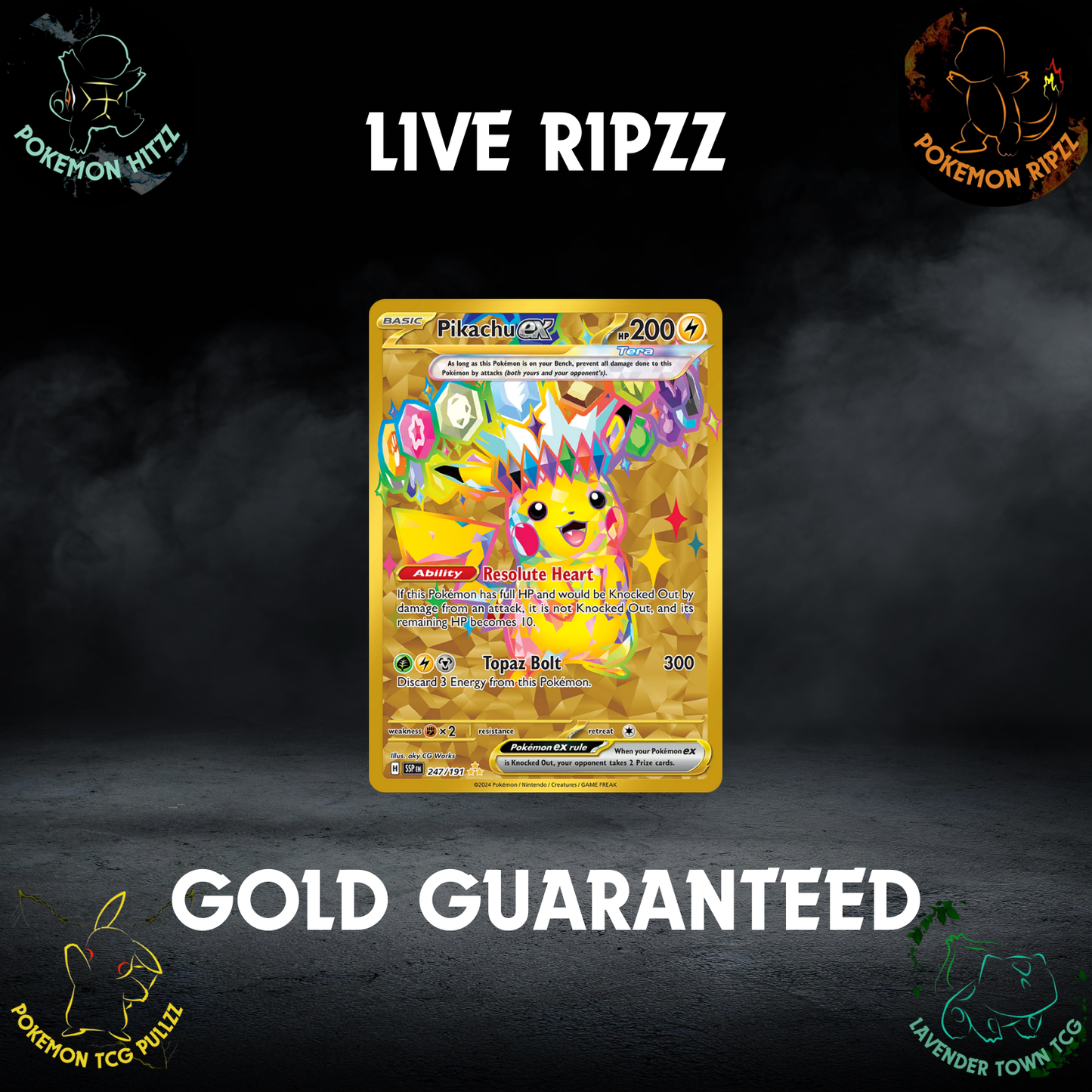 Scarlet & Violet Surging Sparks Gold Guaranteed! (Skip SIRS)