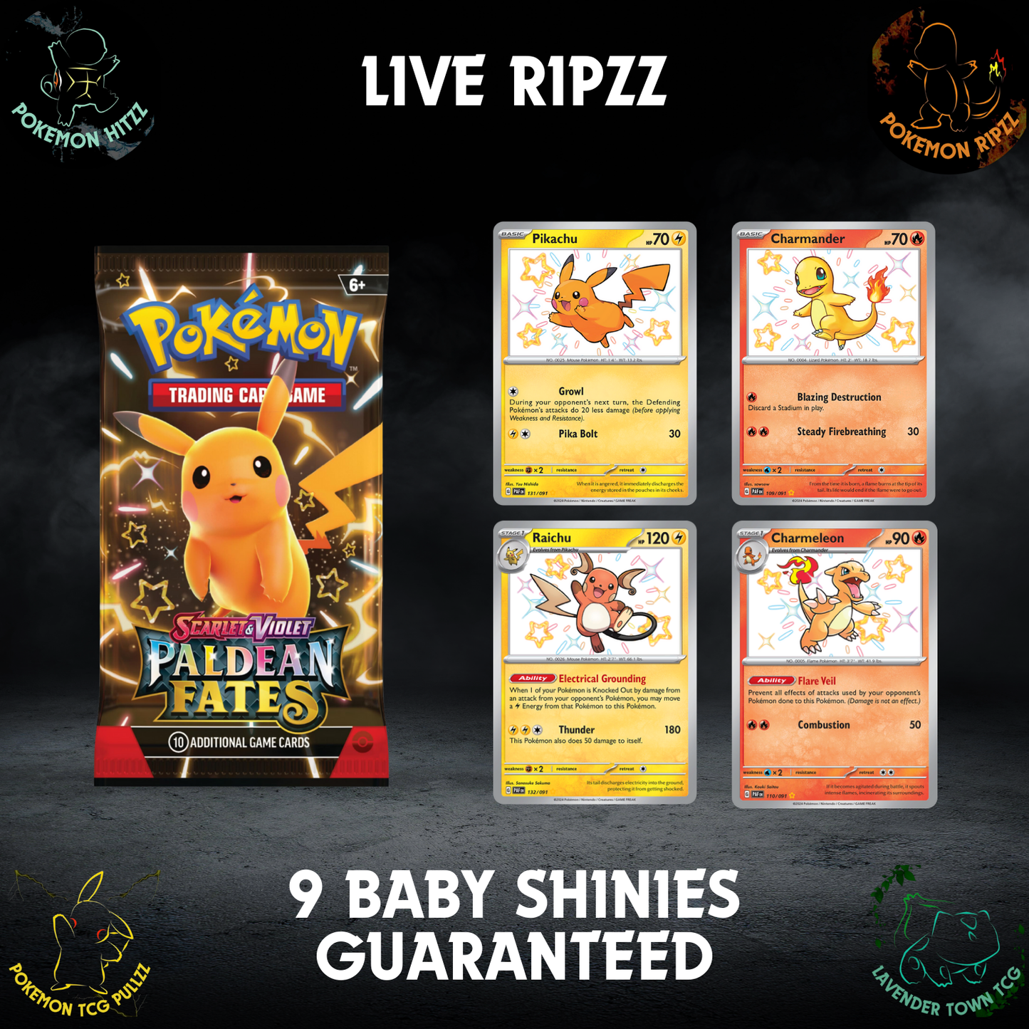 Scarlet & Violet Paldean Fates Baby Shinies Guaranteed!